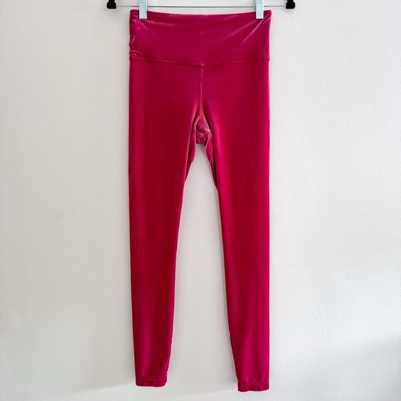 Athleta Elation Velvet Tight Leggings in Pink - Picture 3 of 5